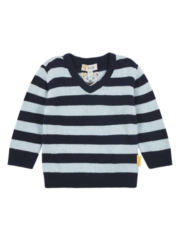 Steiff Pullover in Schwarz/ Hellblau