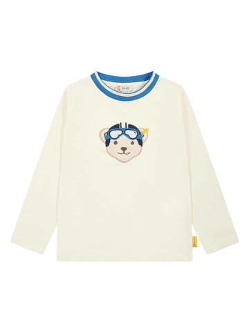 Steiff Longsleeve in Creme/ Blau