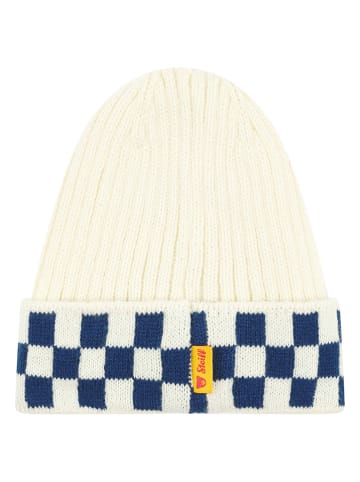 Steiff Muts crème/donkerblauw