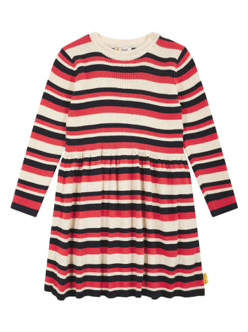 Steiff Kleid in Creme/ Rot/ Schwarz
