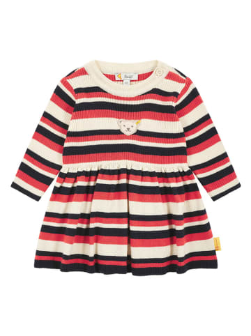 Steiff Kleid in Creme/ Rot/ Schwarz