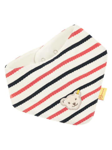 Steiff Halsdoek crème/rood/zwart