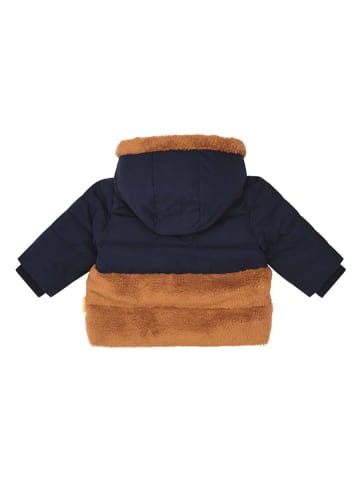 Steiff Steppjacke in Hellbraun/ Dunkelblau