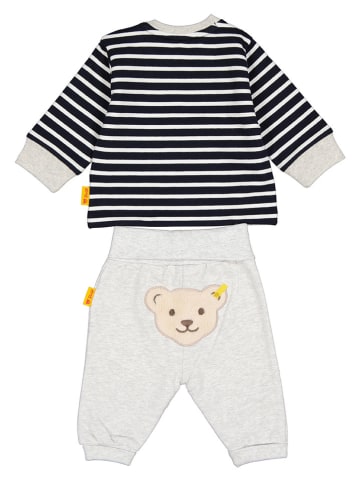Steiff 2-delige outfit zwart/grijs