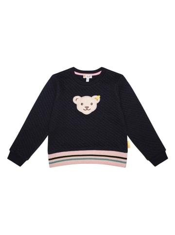 Steiff Sweatshirt in Schwarz/ Rosa