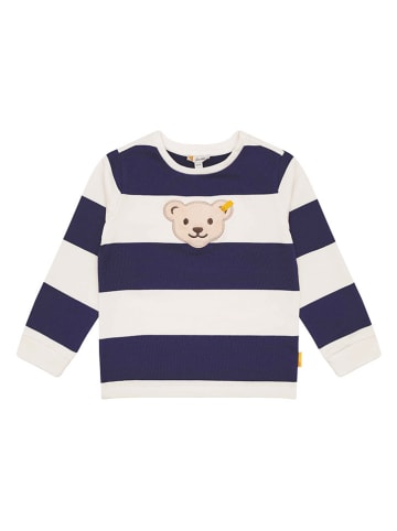 Steiff Sweatshirt donkerblauw/crème