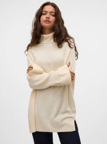 Vero Moda Rollkragenpullover in Creme