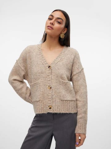 Vero Moda Kardigan w kolorze beżowym