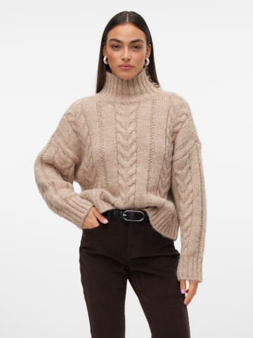 Vero Moda Sweter w kolorze beżowym