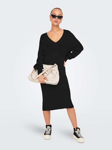 ONLY Strickkleid in Schwarz