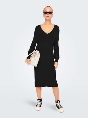 ONLY Strickkleid in Schwarz