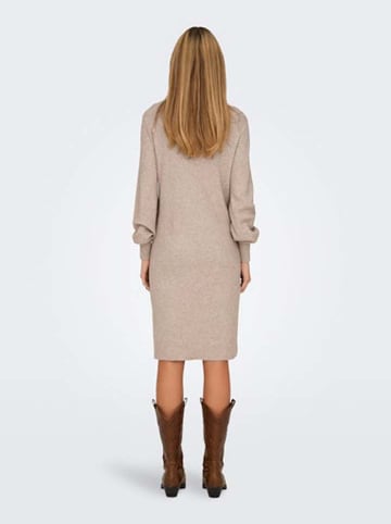 ONLY Strickkleid in Beige