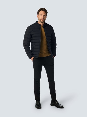 No Excess Doorgestikte jas donkerblauw