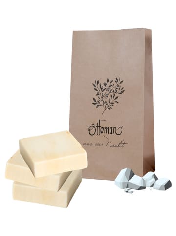 Ottoman 3-delige set: olijfzepen "Zeezout", elk 110 g