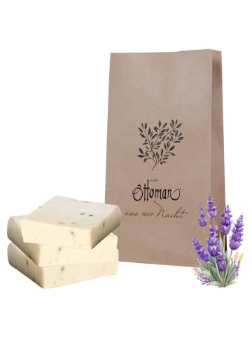 Ottoman 3er-Set: Olivenölseifen ''Lavendel'', je 110 g