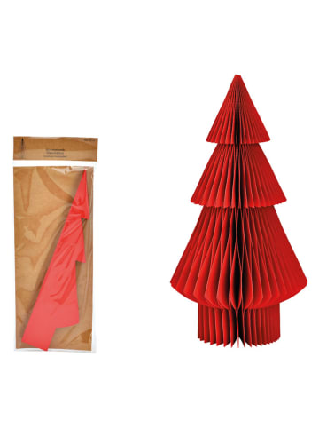 G. Wurm Dekoaufsteller "Tannenbaum" in Creme - (H)30 x Ø 15 cm