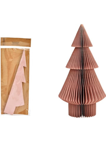 G. Wurm Aufsteller "Tannenbaum" in Altrosa - (B)15 x (H)30 x (T)15 cm