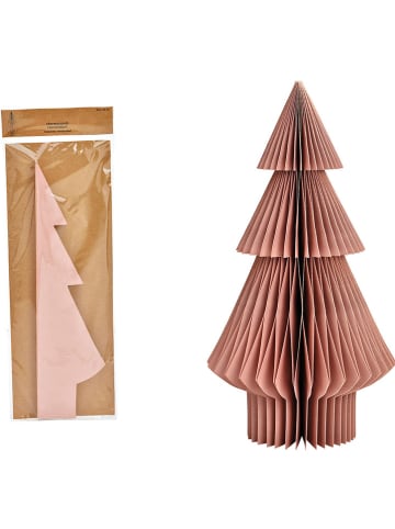 G. Wurm Aufsteller "Tannenbaum" in Altrosa - (B)20 x (H)38 x (T)20 cm