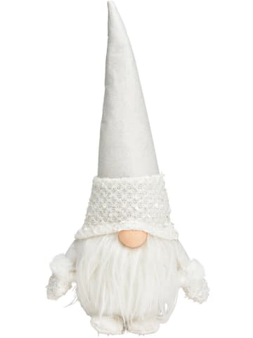 G. Wurm Decoratief figuur "Wichtel" wit - (B)18 x (H)38 x (D)14 cm