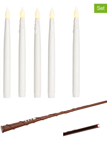 G. Wurm 6-delige set: ledkaarsen met toverstaf
