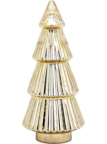 G. Wurm Dekoobjekt "Tannenbaum" in Gold - (B)17 x (H)38 x (T)17 cm