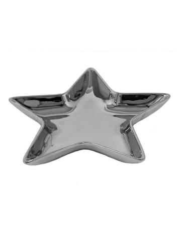 Clayre & Eef Miska w kolorze srebrnym do serwowania - 20 x 2 x 19 cm