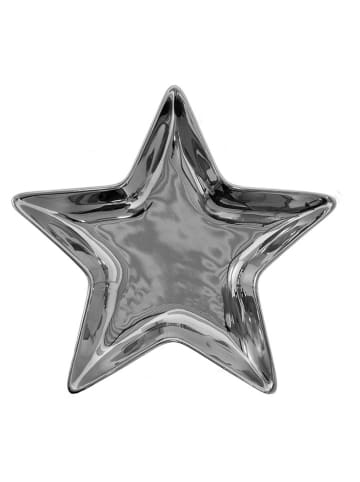 Clayre & Eef Serveerschaal zilverkleurig - (B)20 x (H)2 x (D)19 cm
