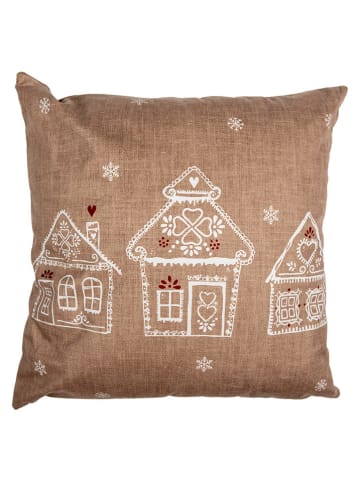 Clayre & Eef Kissenhülle in Hellbraun - (L)45 x (B)45 cm