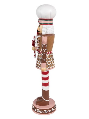 Clayre & Eef Figurka dekoracyjna w kolorze jasnoróżowo-jasnobrązowym - 15 x 46 x 12 cm