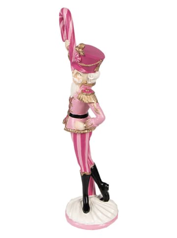 Clayre & Eef Dekofigur "Nussknacker" in Pink - (B)9 x (H)23 x (T)6 cm