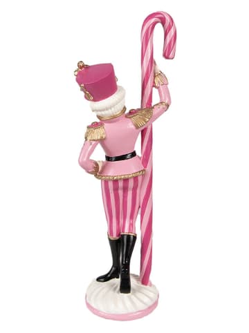Clayre & Eef Dekofigur "Nussknacker" in Pink - (B)9 x (H)23 x (T)6 cm