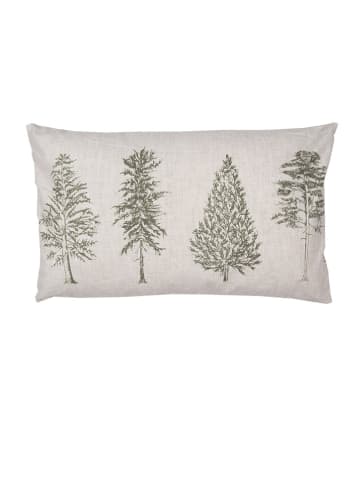 Clayre & Eef Kissenhülle in Beige/ Grün - (L)50 x (B)30 cm
