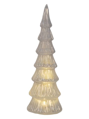 Clayre & Eef Dekoracja LED  w kolorze białym - wys. 32 x Ø 11 cm