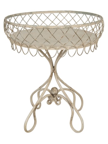 Clayre & Eef Beistelltisch in Beige - (H)65 x Ø 55 cm