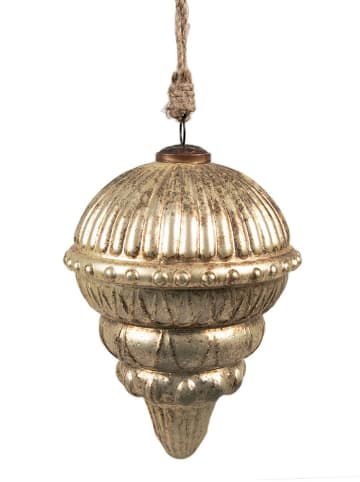 Clayre & Eef Christbaumkugel in Gold - (H)22 x Ø 15 cm