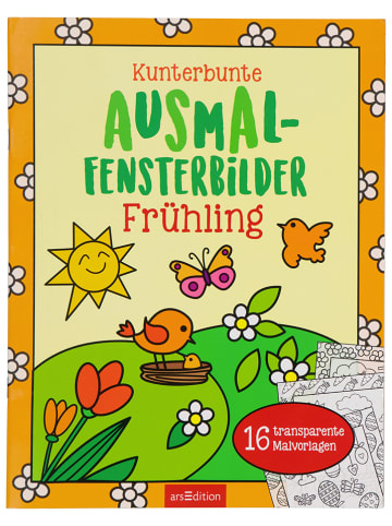 ars edition Malbuch "Kunterbunte Ausmal-Fensterbilder - Frühling"
