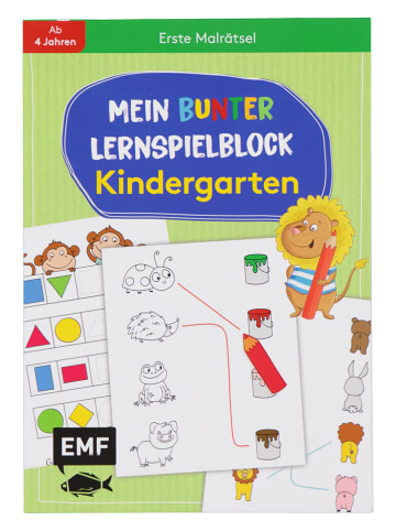 EMF Edition Michael Fischer Malbuch "Mein bunter Lernspielblock - Kindergarten: Erste Malrätsel"