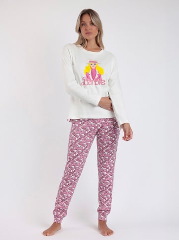 Barbie Pyjama "Barbie" in Creme/ Pink