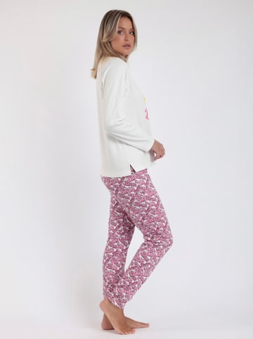 Barbie Pyjama "Barbie" in Creme/ Pink
