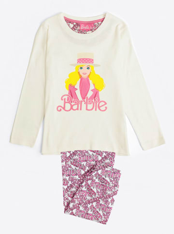 Barbie Pyjama "Barbie" in Creme/ Pink
