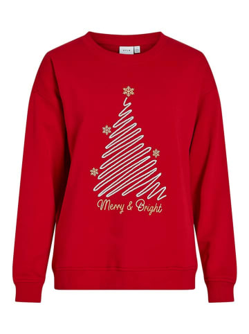 Vila Sweatshirt in Rot