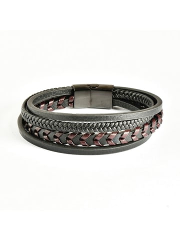U.S. Polo Assn. Leder-Armband in Schwarz