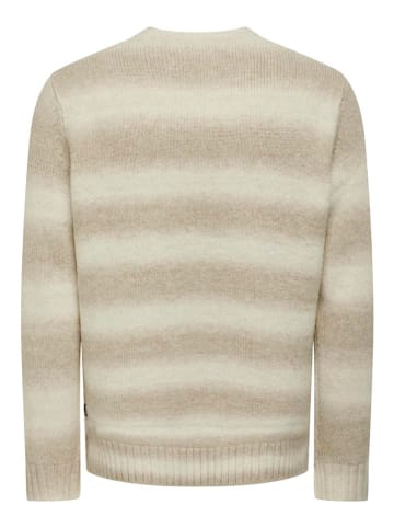 ONLY & SONS Sweter w kolorze beżowym
