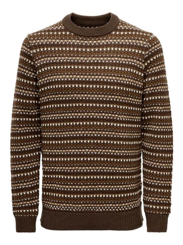 ONLY & SONS Pullover in Braun