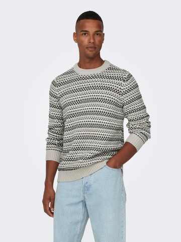 ONLY & SONS Sweter w kolorze beżowym