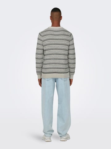 ONLY & SONS Sweter w kolorze beżowym
