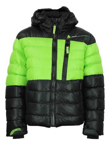 Peak Mountain Winterjacke "Ecaptin" in Schwarz/ Grün