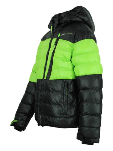 Peak Mountain Winterjacke "Ecaptin" in Schwarz/ Grün
