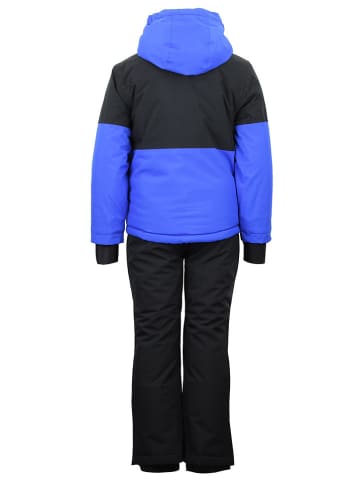 Peak Mountain 2-delige ski-/snowboardoutfit "Eruby" zwart/blauw