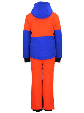 Peak Mountain 2-delige ski-/snowboardoutfit "Eruby" oranje/blauw